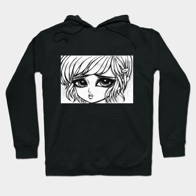 Sadness Eyes Hoodie by alien3287